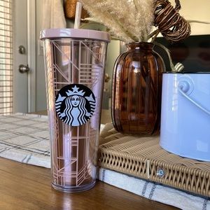 Starbucks Rose Gold Geometric 24oz Venti cup (summer 2017)